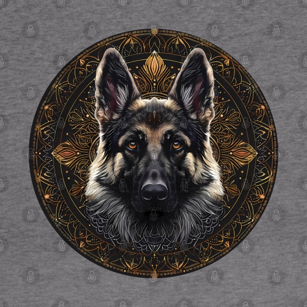 Mandala - German Shepherd 2 by aleibanez